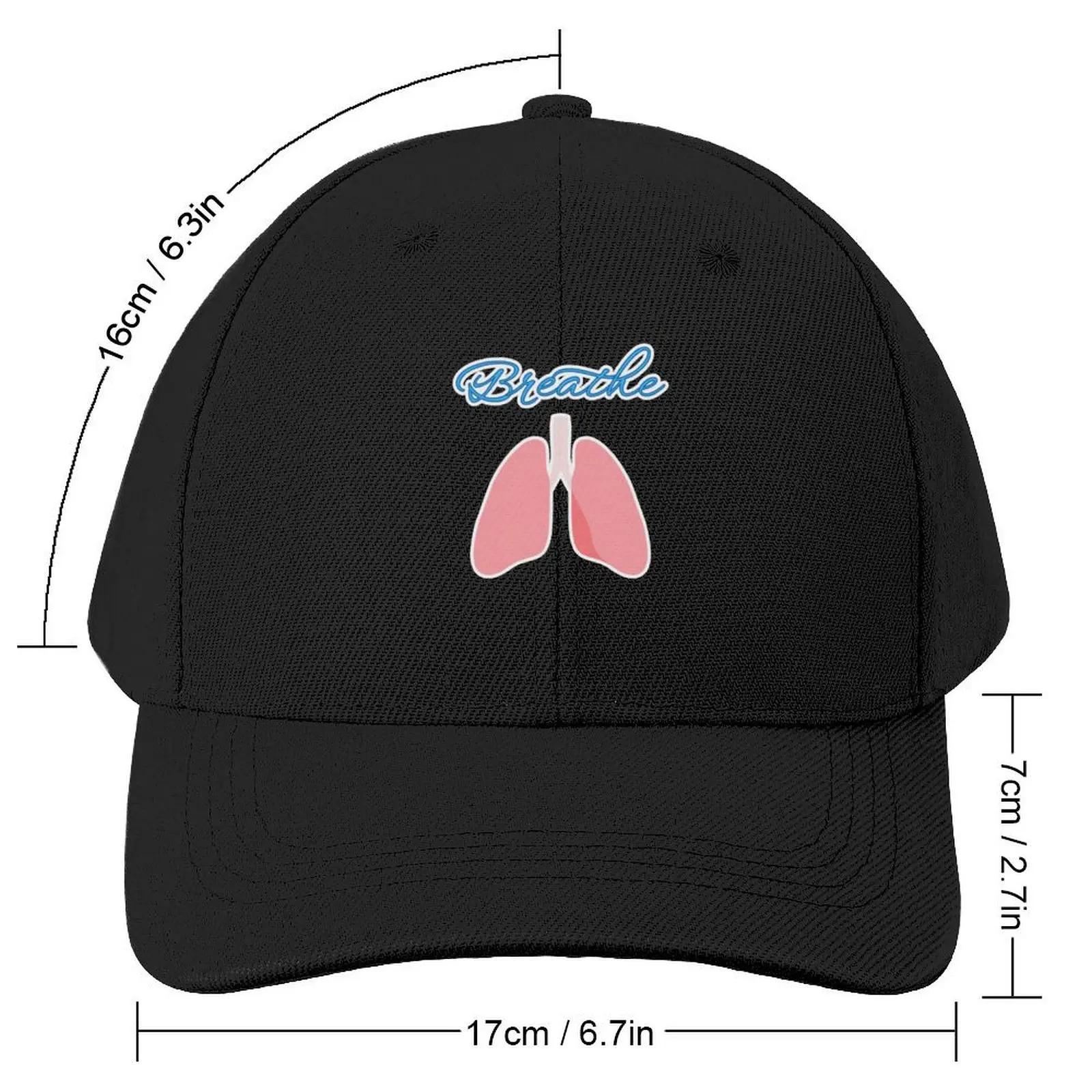 Just Breathe Baseball Cap Hip Hop Horse Hat Streetwear New In The Hat Elegant Women's Hats Men's