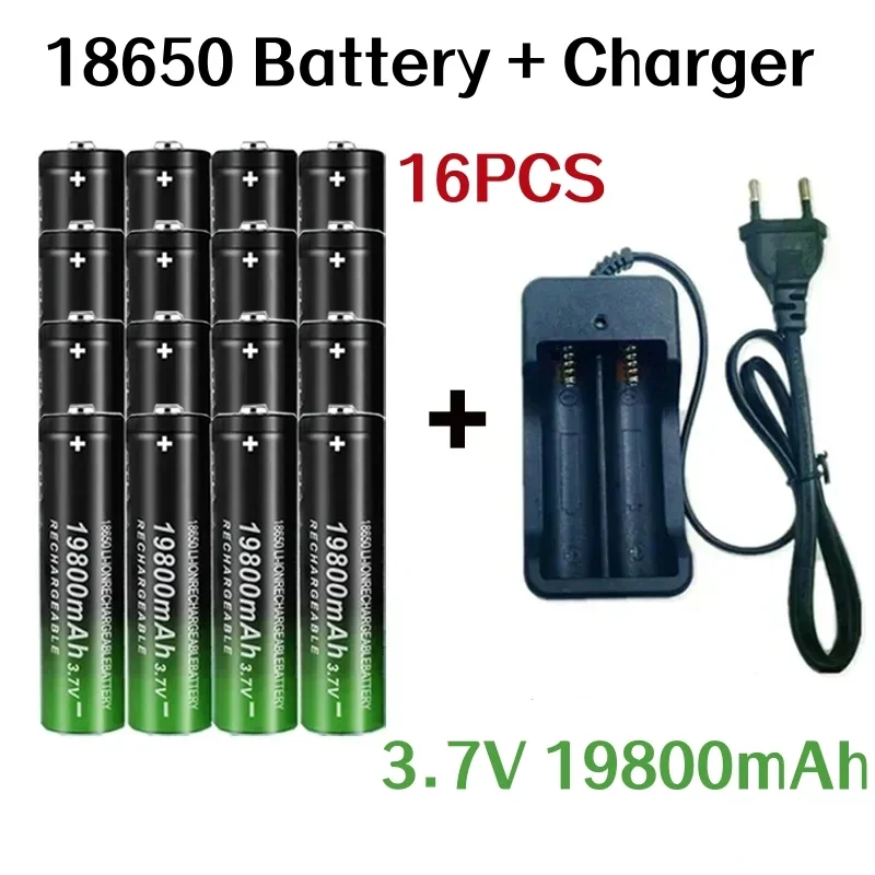 Rechargeable Battery for Remote Control Screwdriver, 18650 Battery, 19800mAh, 3.7V Charger, 18650Li-ion Batteries, Newest, 2024