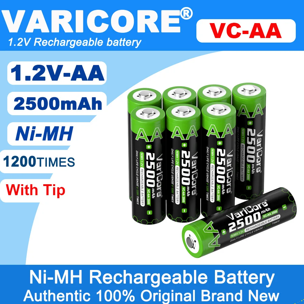 New 1.2V Aa 2500Mah…