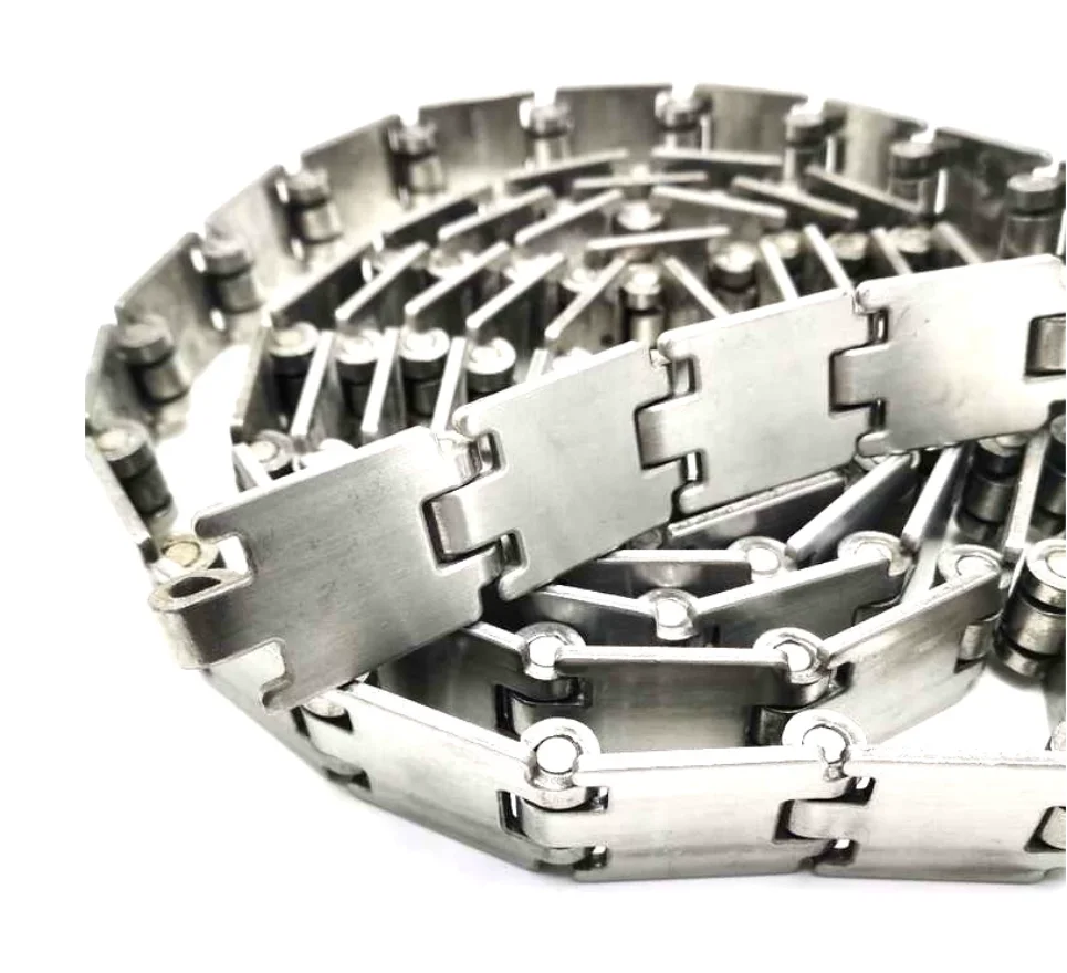 1Meter Width:31.8mm 304 stainless steel chain plate 812 single-stranded straight chain plate  pitch 38.1