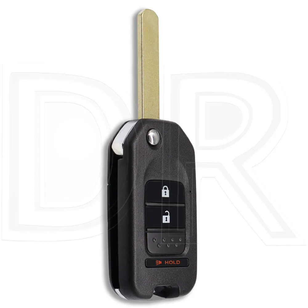 Gran carcasa de llave remota de coche de repuesto modificada para Honda Civic Accord CRV CR-V City Fit XRV 2013+