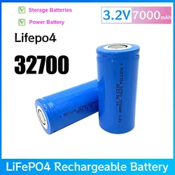 32700 3.2V 7000mAh Lifepo4 Rechargeable Battery Cell LiFePO4 35A Discharge Power Batteries for LED Flashlights Emergency Lights