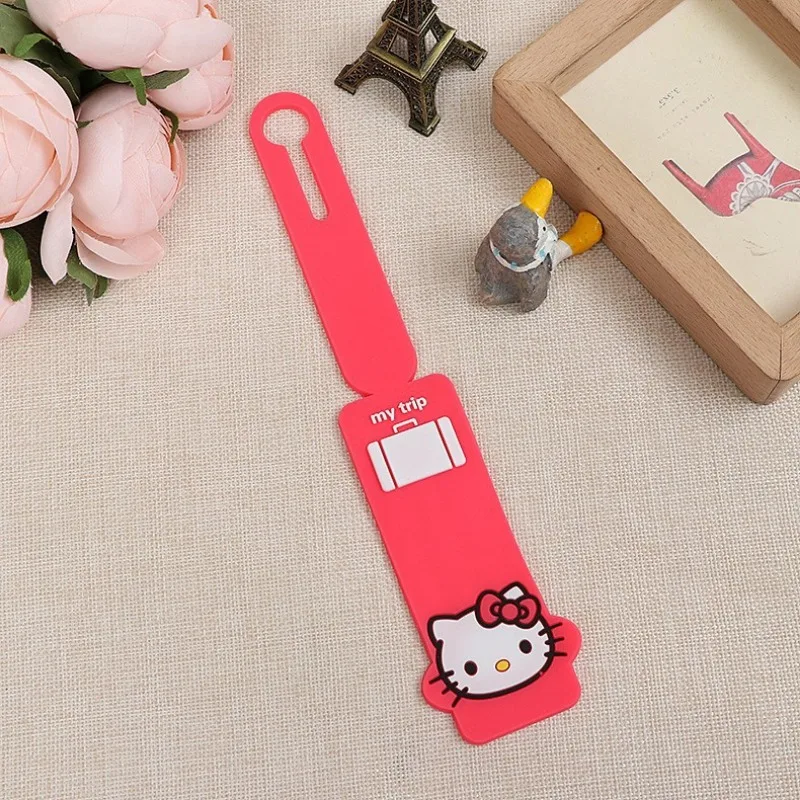 Sanrio Hello Kitty siliconen bagagelabel instaptag kofferlabel anti-verloren preventie check-in hangende hanger kerstcadeau