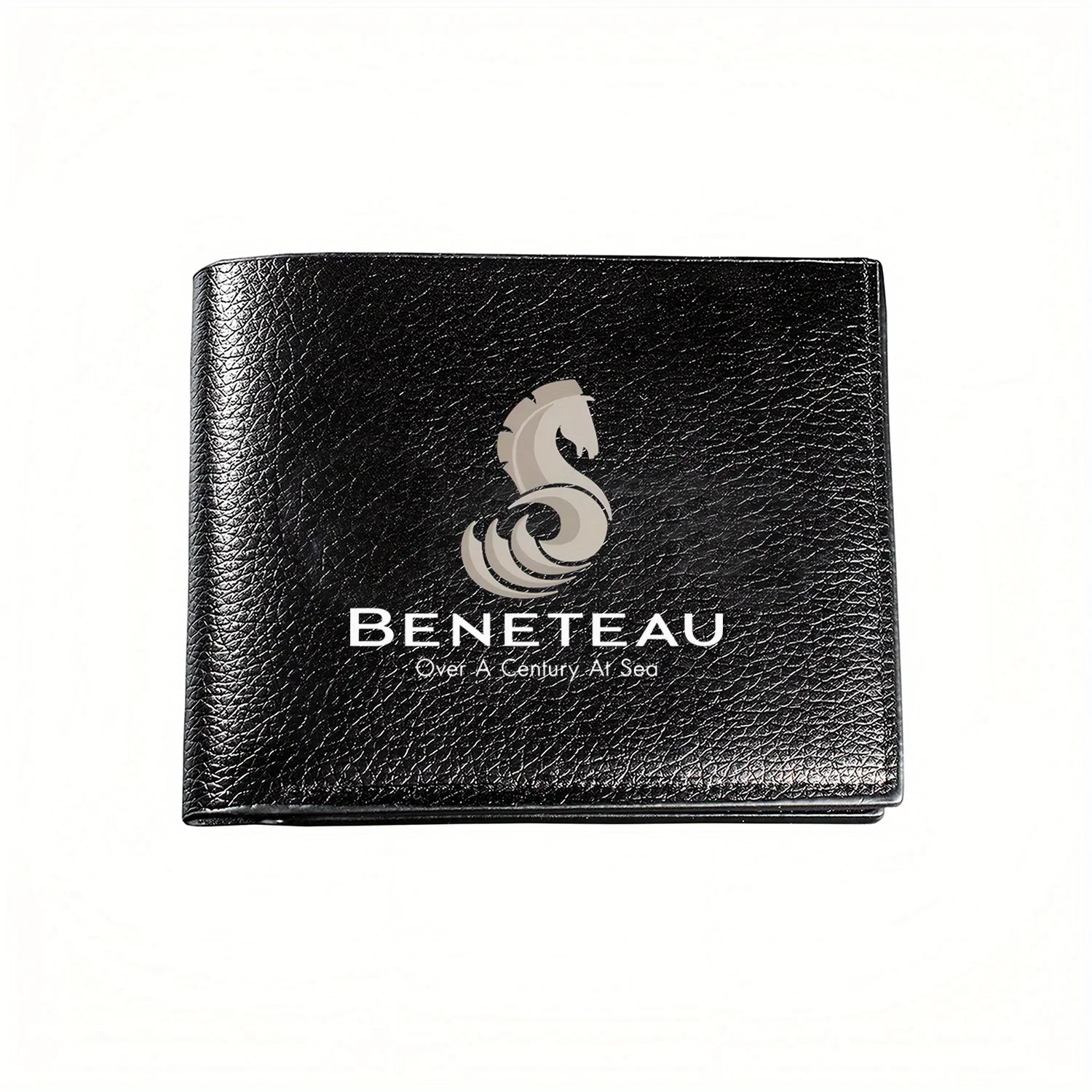

Beneteau: Century At Sea, морской морской конек, эмблема, деловой мужской повседневный элегантный простой практичный качественный кошелек, стильный принт
