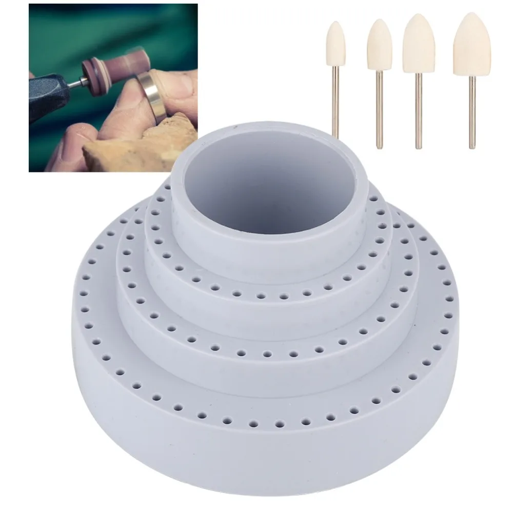 

Rotatable Tool Storage Box Multi-hole Desktop Type Carving Needle Rack Multi-functional Neat Storage Craft Parts Case