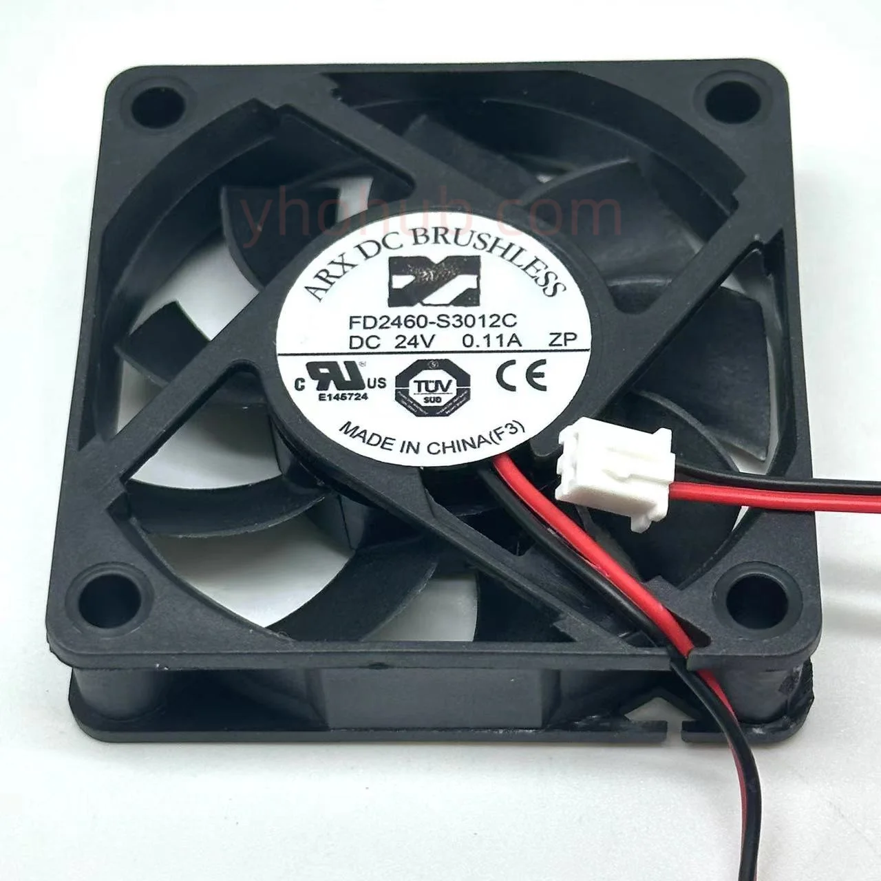 

ARX FD2460-S3012C DC 24V 0.11A 60x60x15mm 2-Wire Server Cooling Fan