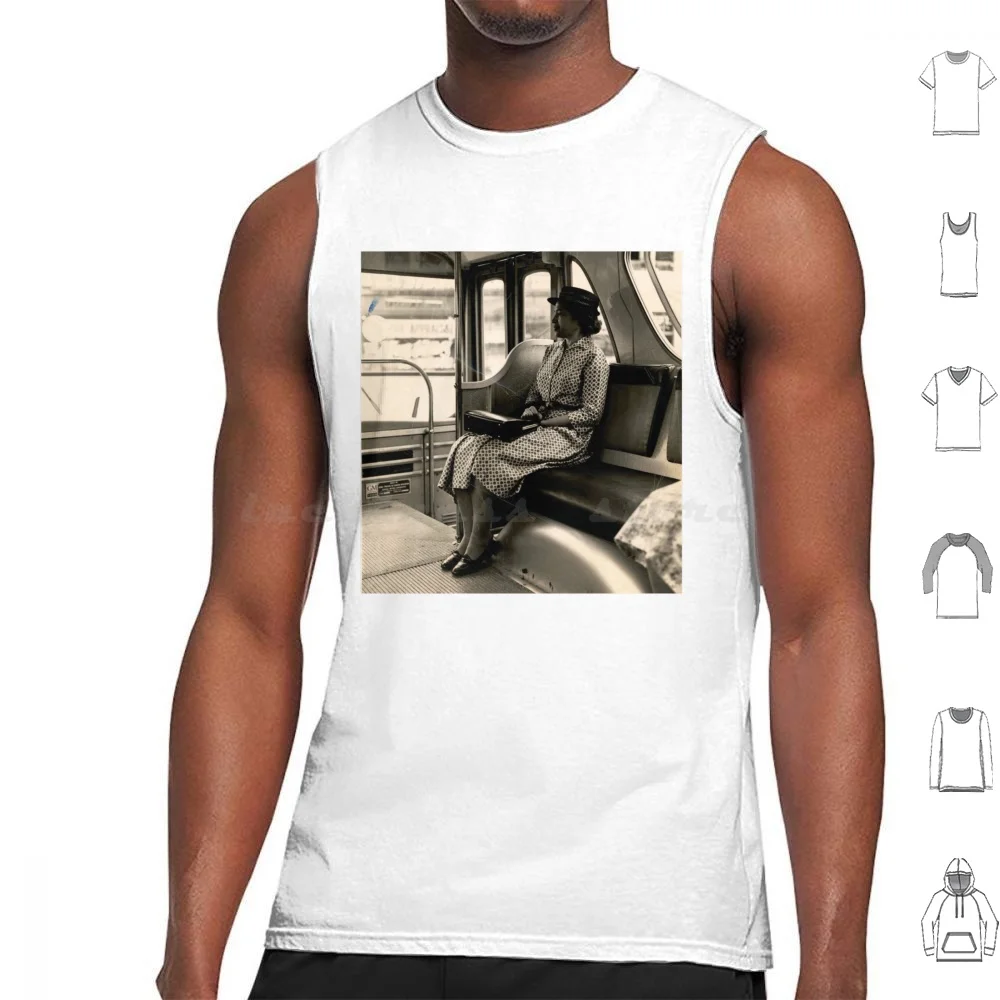 Rosa Parks Tank Tops Print Cotton Rosa Parks Bus Front Seat