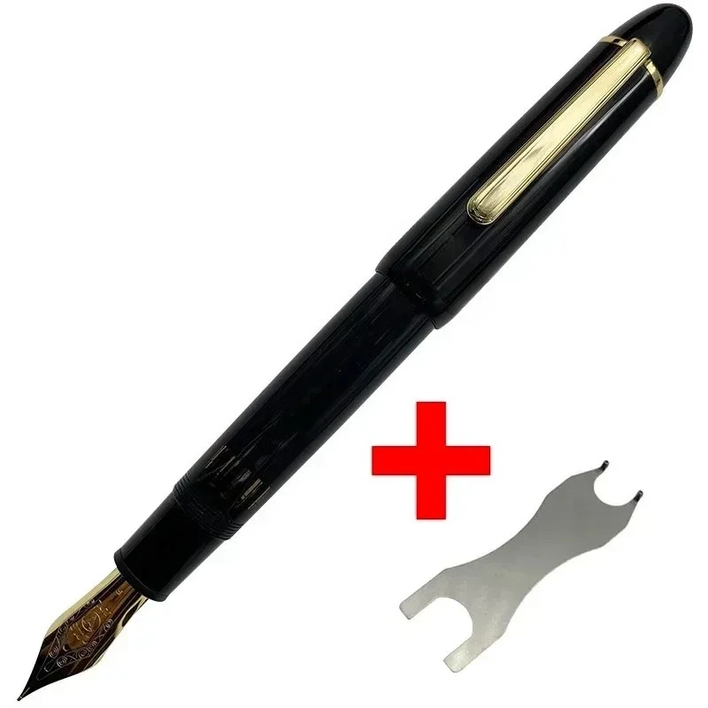 wingsung-junlai-930-resin-fountain-pen-no9-f-m-b-nib-gold-silver-clip-for-business-student-writing-premium-gift-with-wrench