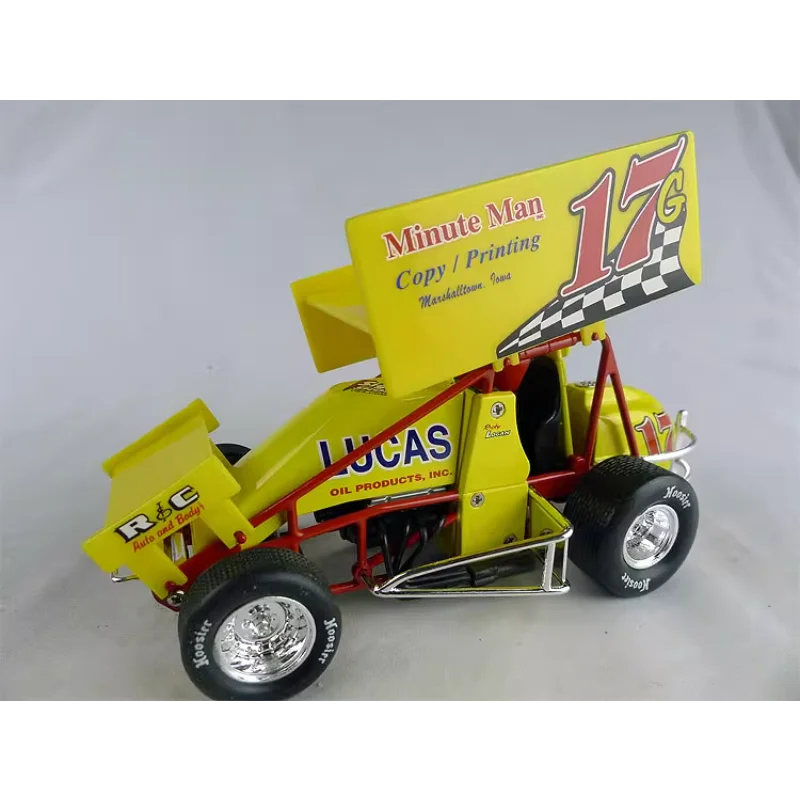 

Diecast ERTL 1:24 Scale SPRINT CAR Ricky Logan #17G American Short Axle Alloy Racing Car Collectible Toy Gift Souvenir Display