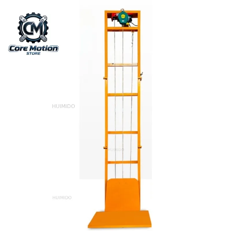 Small Simple Freight Elevator Household Electric Lift Hoist Warehouse Loading and Unloading Elevator