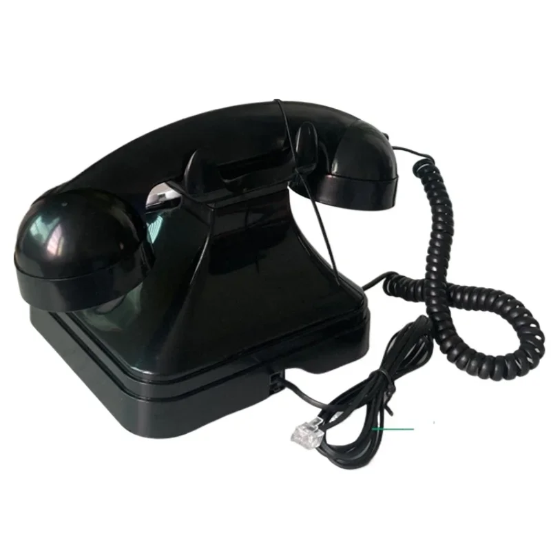 Vintage Landline Phone Retro Landline Corded Telephone Push Button Dialing Desk Telephone for Home Office Decoration -telefone