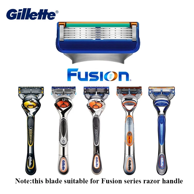 Gillette Fusion Razor Blades 5 Layers  for Man Face Safety Care Manual Shaving Head Replacement Professional Beard Shaver Blades