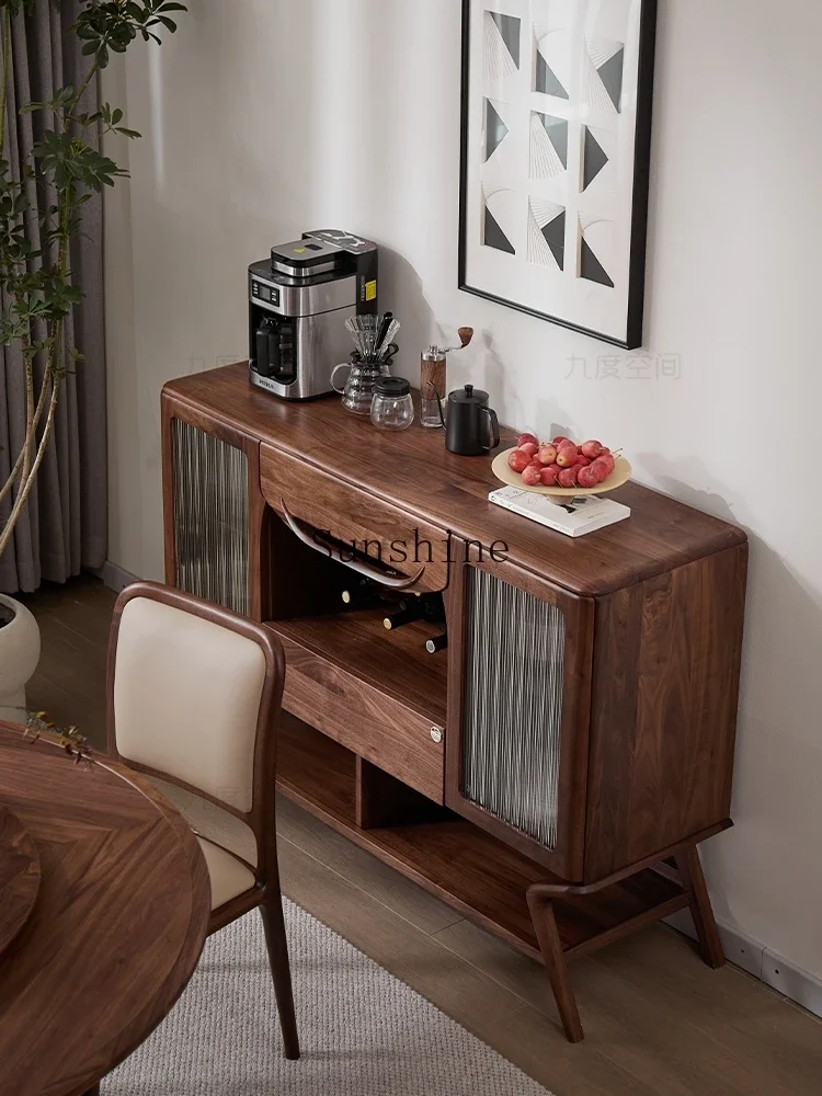 

Многофункциональный шкаф для хранения вещей из цельного дерева из североамериканского черного ореха для ресторана FT