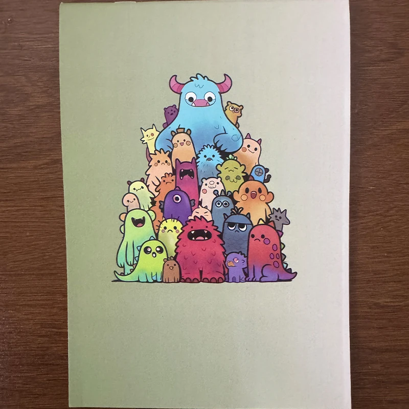 A5 Doodle Line Art Tracing Book Stress Relief Office Fidget Sketch Pad Cartoon Simple Drawing Line Control Practice Copybook