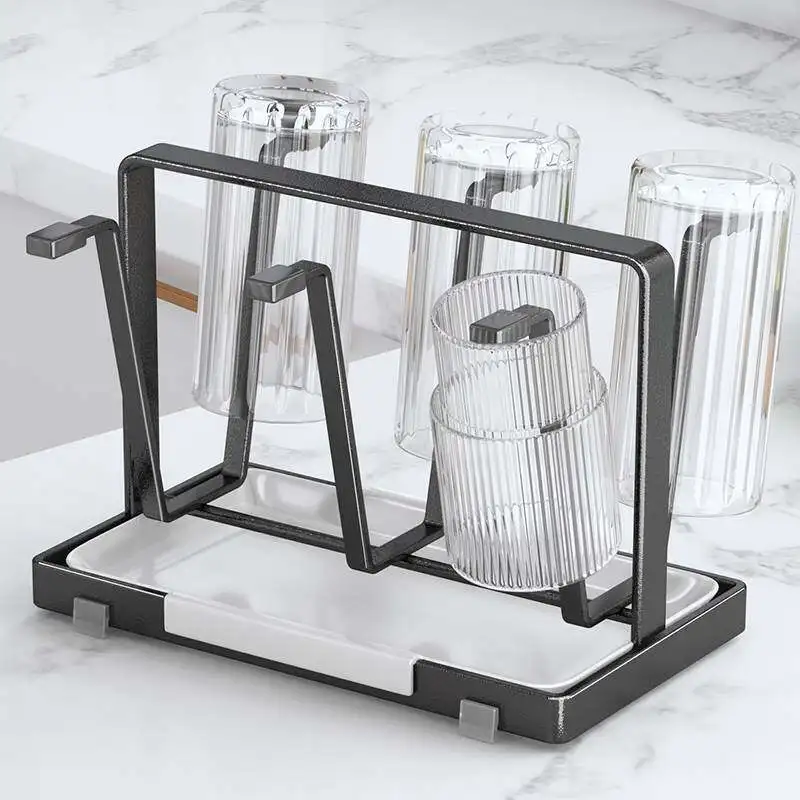 creative-trendy-cup-holder-glass-cup-saucer-drainage-tray-living-room-desktop-storage-rack-home-use-hanging-dry-storage-tray
