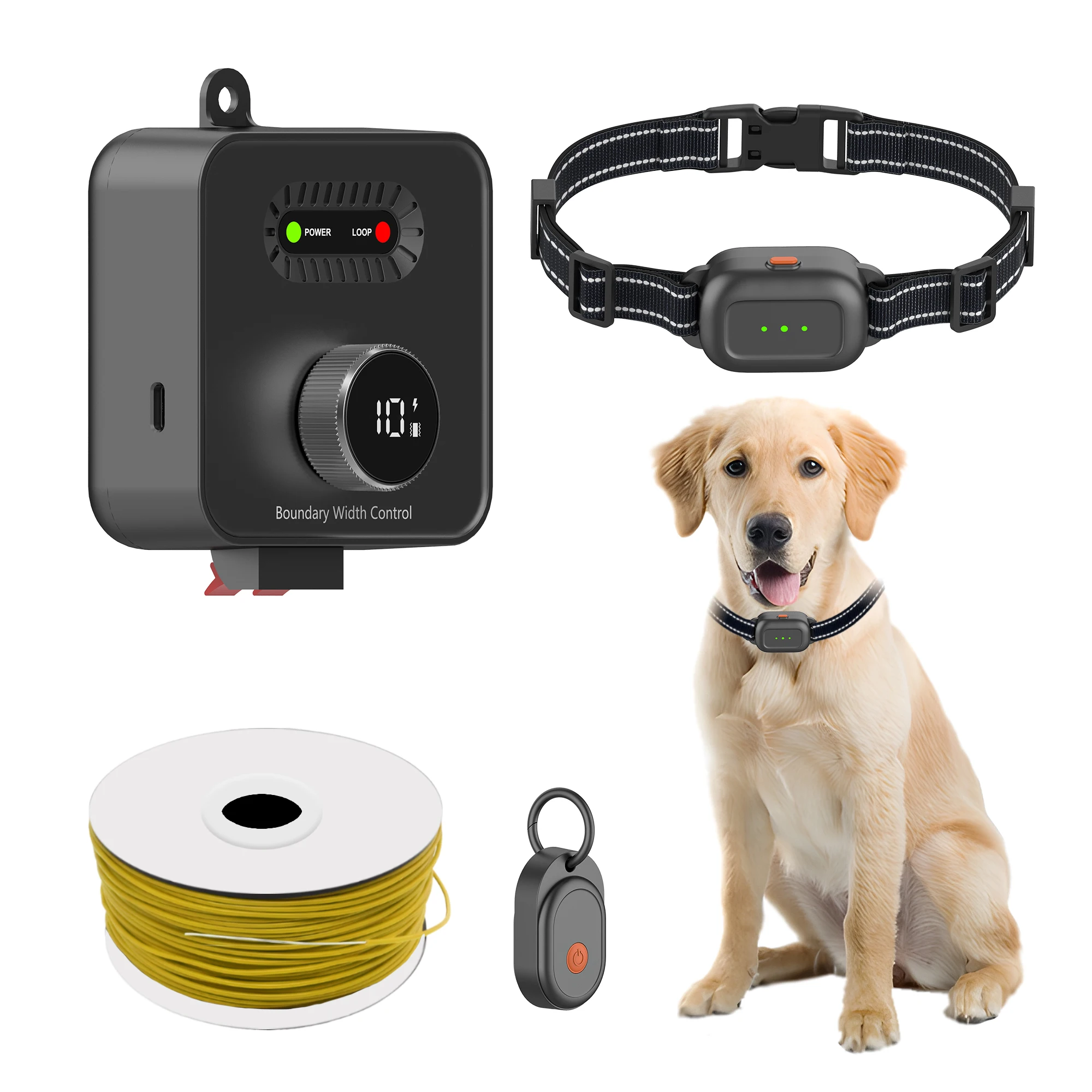 Buried Wire Electronic Dog Boundary Fence Underground Portable Dog Pet Fence System Electric Pet Dog In-ground Fence