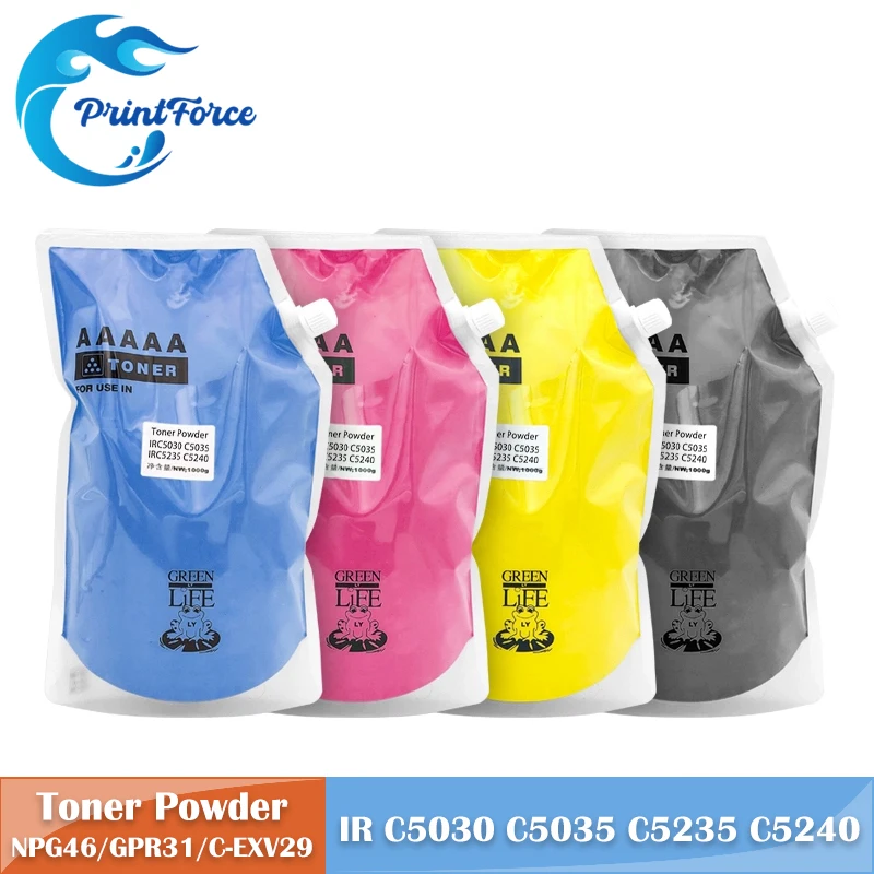 

NPG-46 GPR-31 C-EXV29 High Quality 1KG Toner Powder With Developer for Canon IR C5030 C5035 C5045 C5051 C5235 C5240 C5250 C525