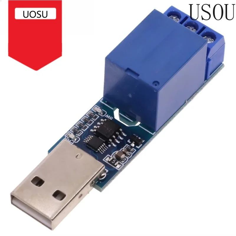USB Serial Port Control 1 Channel Relay Module 5V 10A CH340 Overcurrent Protection Computer Command Control Switch Smart Home