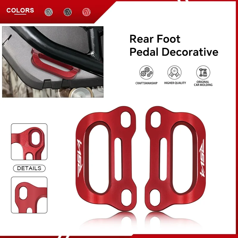 

Motorcycle Foot Pedal Decorative Cover For RSV4 RS660 TUONO V4 Tuono660 Modified Rear Footrest Pedal Remove Cover Accessories