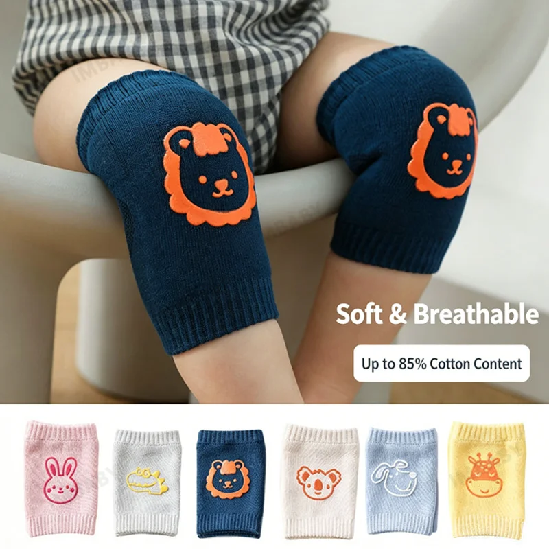 0-3 Years Cotton Baby Knee Pad Child Walking Protector Guard Kids Non-slip Crawling Cushion Girl Boy Universal Baby Accessories