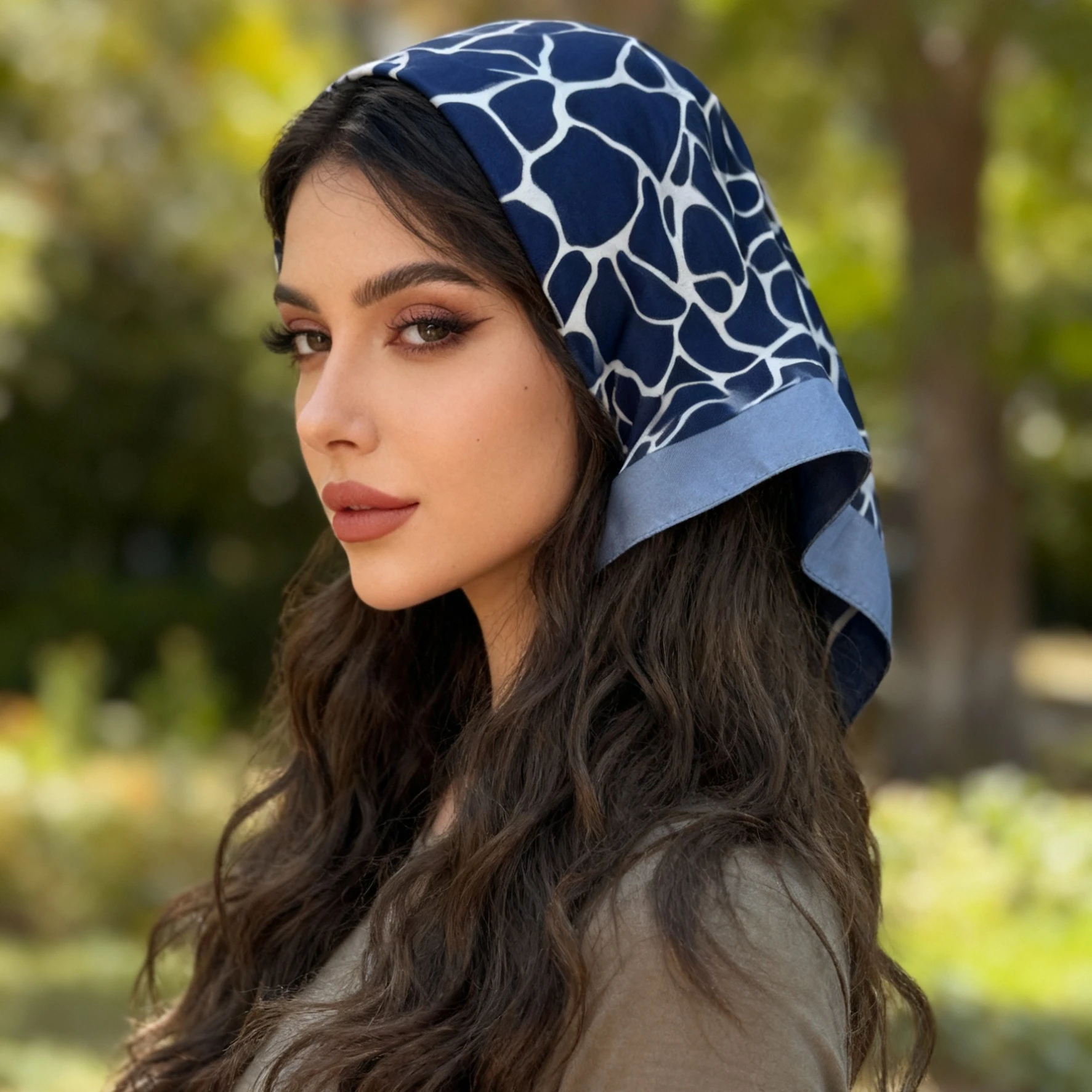 

1 шт., 90*90 см, модный квадратный шарф, женские банданы, повязка на голову, шарф, шейный шарф, многоцелевой осенне-зимний теплый тюрбан