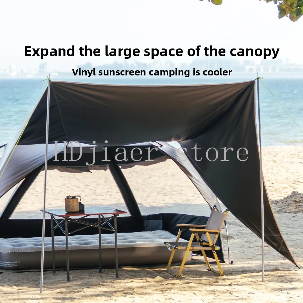 Outdoor tent fully automatic folding speed opening beach tent, park fishing camping sunshade canopy