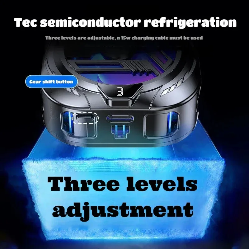 مشبك خلفي مغناطيسي للهاتف المحمول، مبرد صامت لأشباه الموصلات، أداة تبريد صيفية نهائية #5