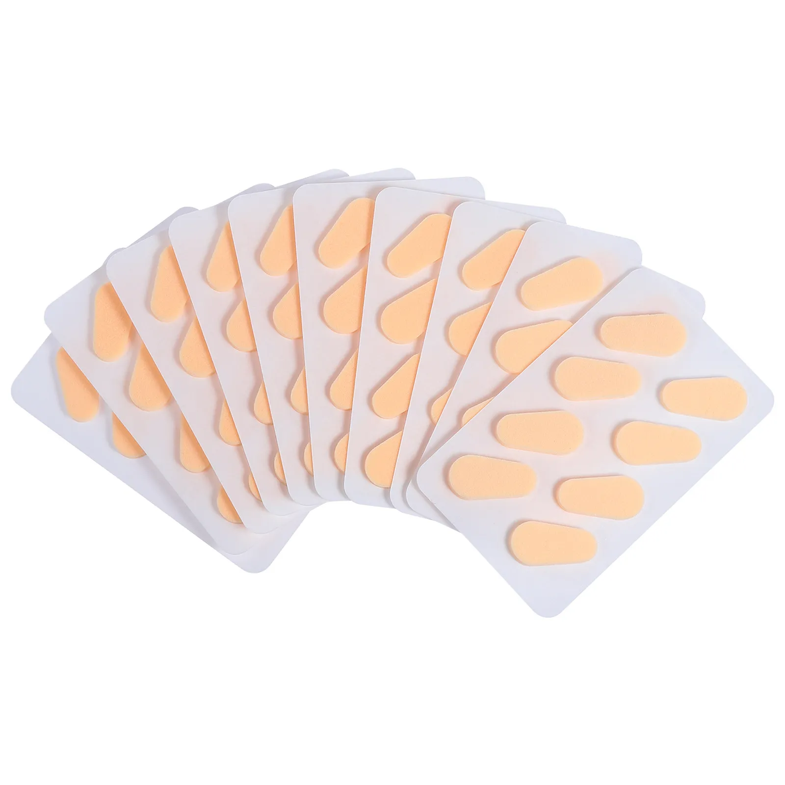 40Pairs Sponge Nose Pads Glasses Nose Pad Set for Optical Frames Adjustable Height Non-Slip Lightweight Comfortable Eyeglass
