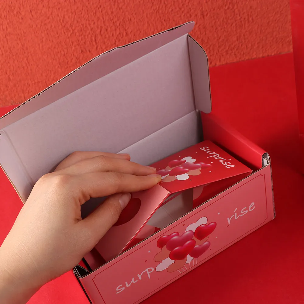 Neue Geschenkbox aus Papier, Geldexplosion-Geschenkbox, Luxuriöse Pop-Up-Überraschungsbox, Lustige Geldkiste, Valentinstag – Detail 8