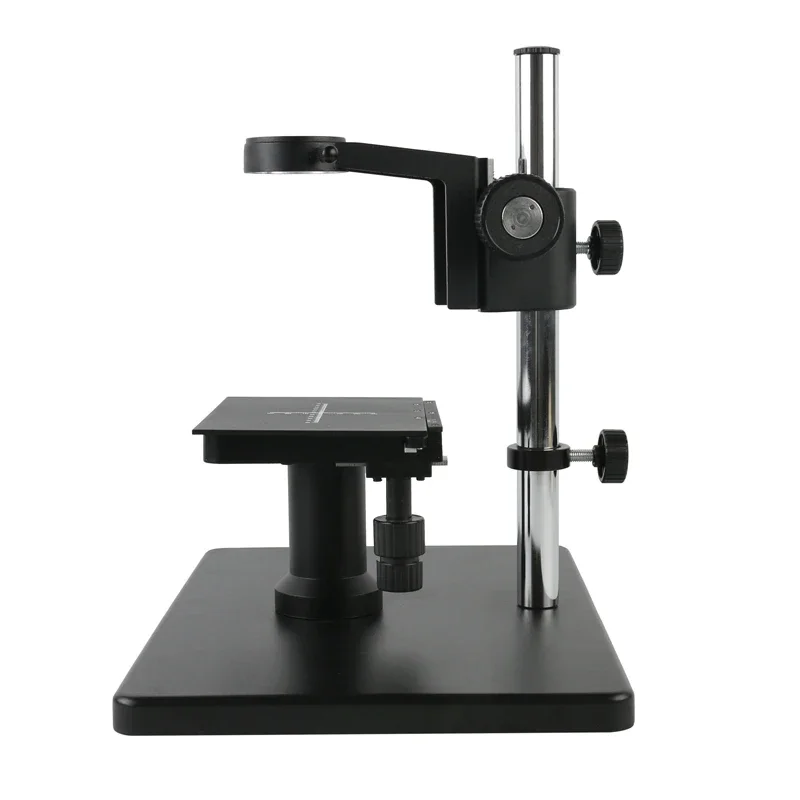 Lab Industrial C Mount Video Microscope Camera X Y Stage Adjustable Boom Large Stereo Arm Table Stand Holder 50mm Lens Diameter