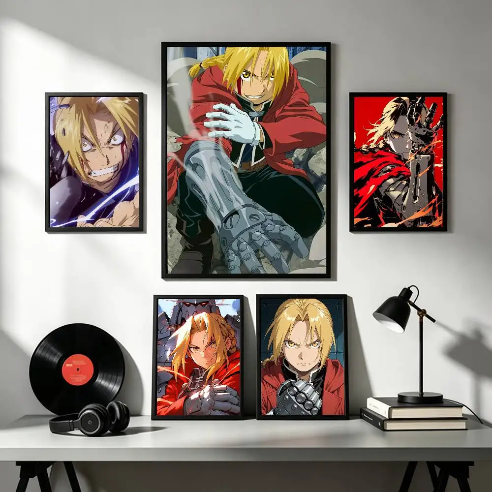 Edward Elric  Poster High Quality Dorm Living Room Aesthetic Wall Decoration Painting Stickers Gift