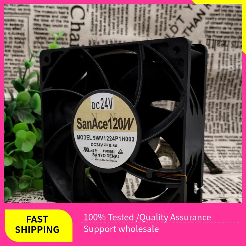 

YJJ FOR Sanyo Silent Cooling Fan 9WV1224P1H003 120*120*38mm 24V 0.8A