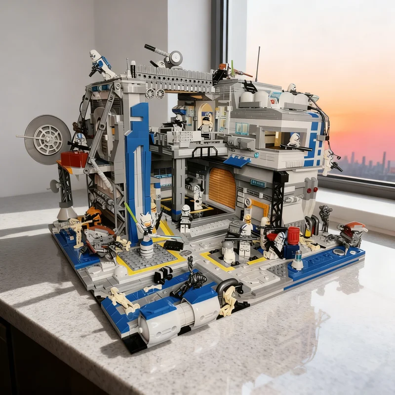 

3115pcs MOC SW Clone Base Of 501 Legion Star Battle Model Building Blocks Creative Display Gift Collectible Decor Kids Premium