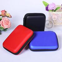 2.5 Inch Hard Disk Box Protective Case EVA Mini Storage Cover Zipper Bag USB External HDD Bag External Hard Drive Carrying Case