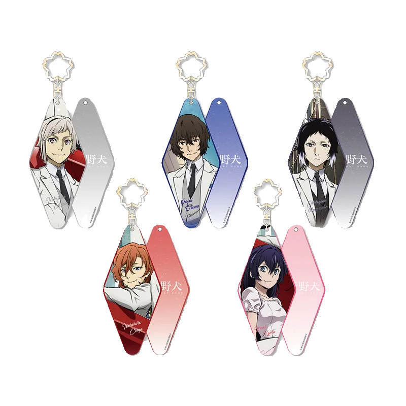 Anime Bungo Stray Dogs Nakahara Chuya Dazai Osamu Cosplay Gown  Series Acrylic Pendant Keychain High Appearance Level