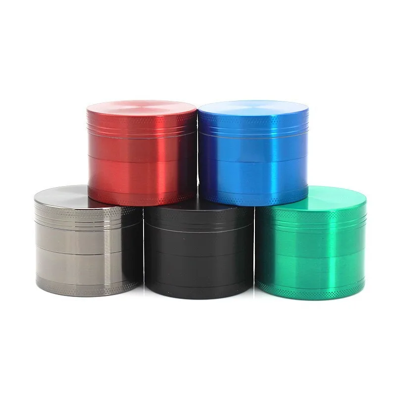 50MM Alloy Zinc Herb Grinder Tobacco Mills 4 Layers Spicy Cracking Magnetic Connection Smoking Accessories