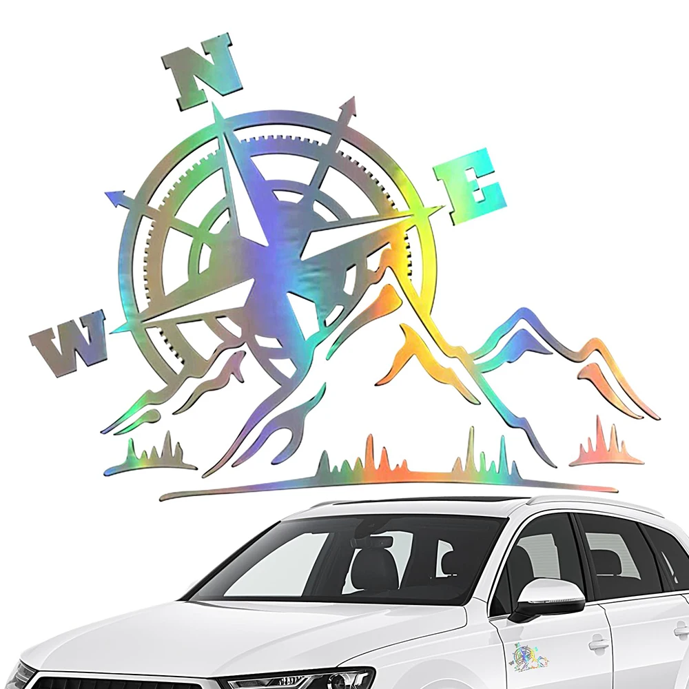 For BMW S1000RR R1250GS F900R R1200GS Reflective Motorcycle Stickers Jungle Adventure Compass Moto Helmet Decal Accessories