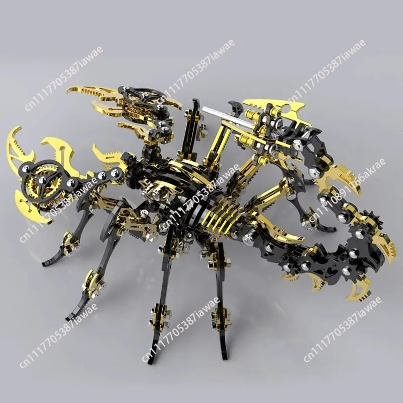 3D Metal Scorpion King Puzzle DIY Mechanical Assembly Model Kit Brain Teaser Desk Decor Birthday Gift for Boys Collectible Toy