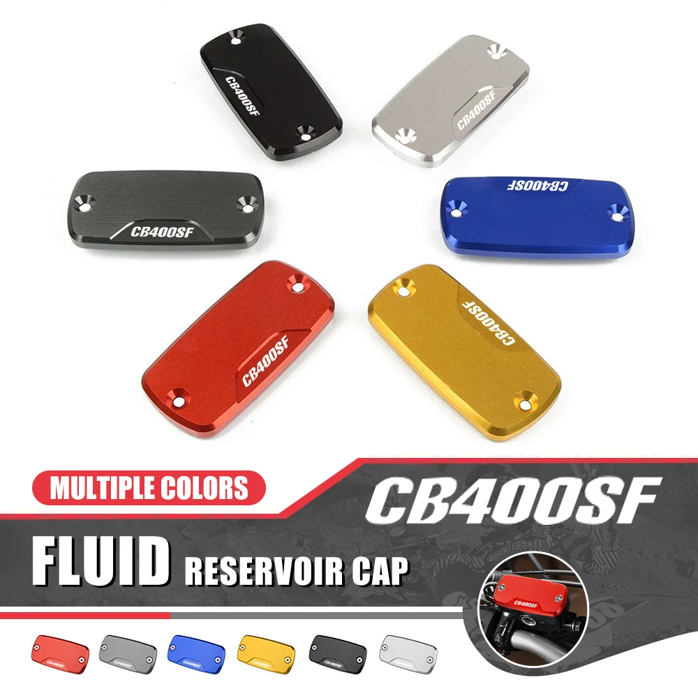 Motorcycle FOR HONDA CB 400SF CB400SF CB400 SF 1993-2013 2014 Aluminum Fluid Reservoir Cap Cover Oil Fluid Cylinder cap cover
