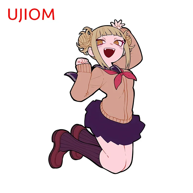 UJIOM 13cm × 8.2cm Himiko Toga Love Wall Sticker Cartoon Design Desk Trunk Decoration Decals Amusing Durable Room Wallpapers