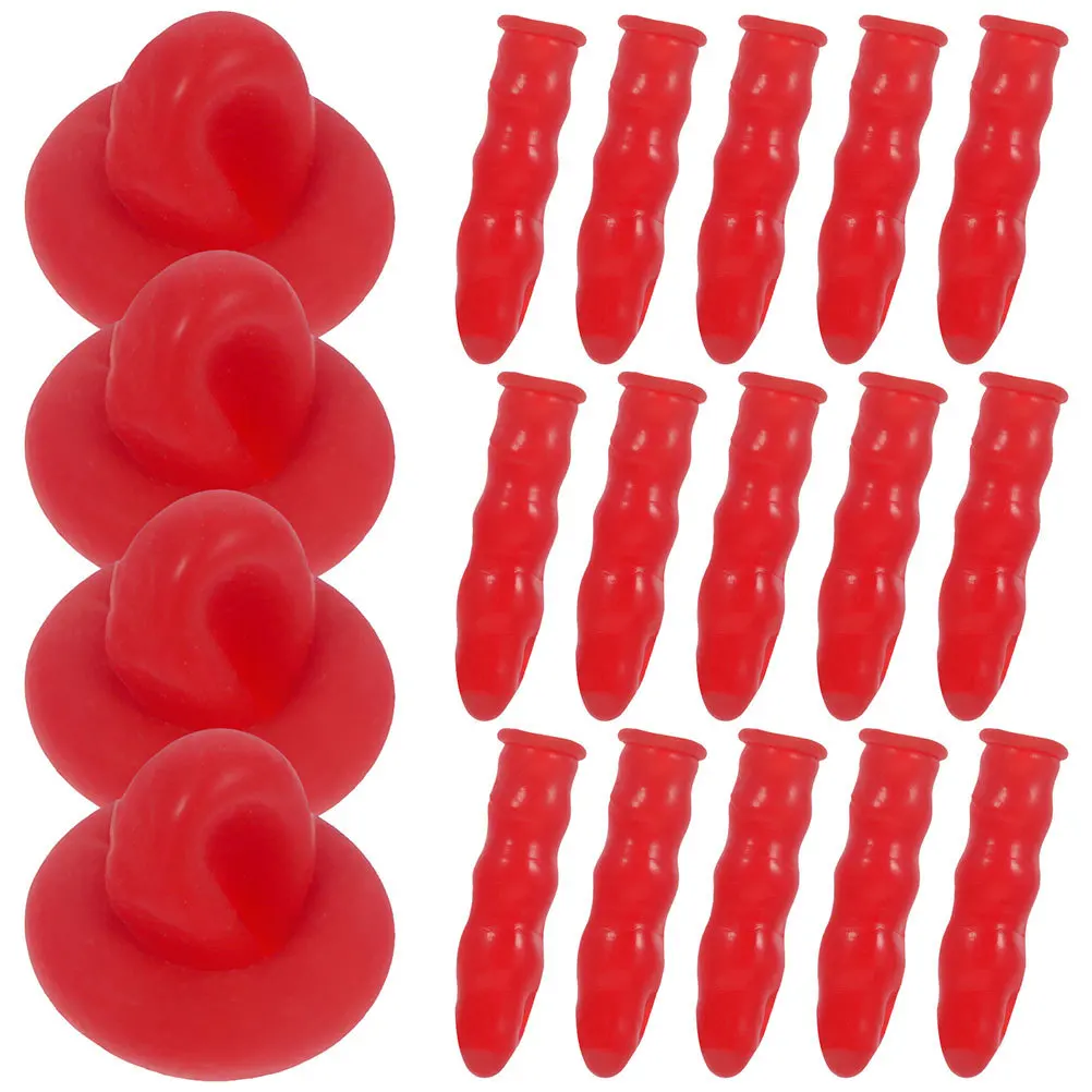 

30Pcs Caulk Caps Rubber Sealing Tips Elastic Caulking Tube Covers Fresh Glue Saver Caulk Caps Caulking Tube Tips