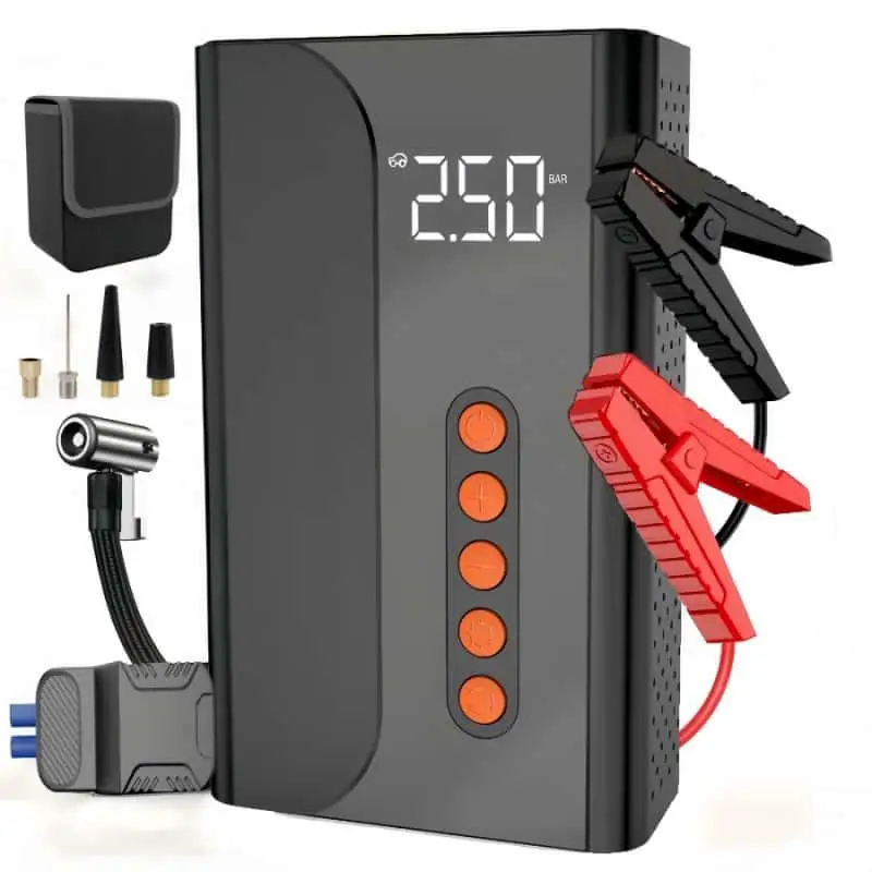 

Стартер и воздушный насос для автомобилей, с ЖК-дисплеем, подходит для запуска транспортных средств