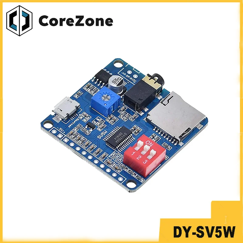 DY-SV5W MP3 Player Module Trigger / Serial Port Control Audio Voice Playing Board