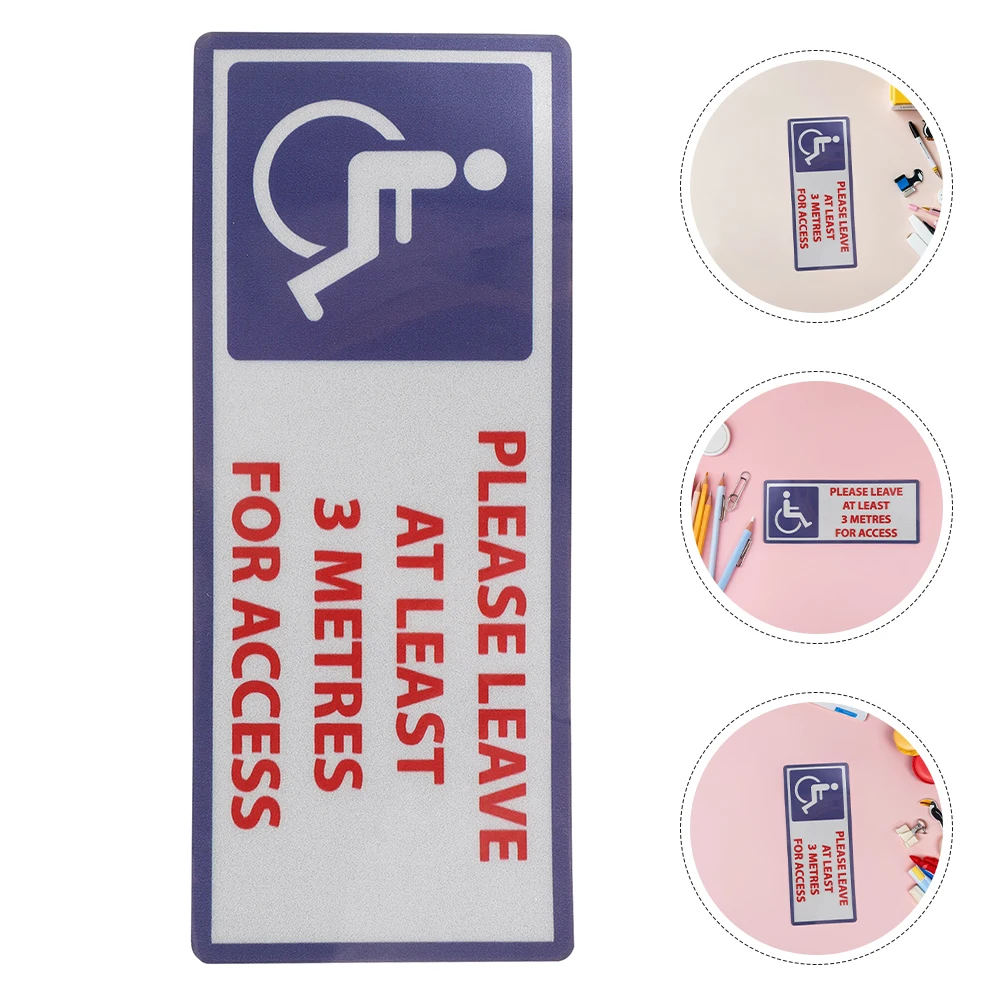 

4pcs Warning Sticker Pcs Disabled Sign Handicap Sticker Decals Reflective Safety Signals Handicap Decals Traffic Signs