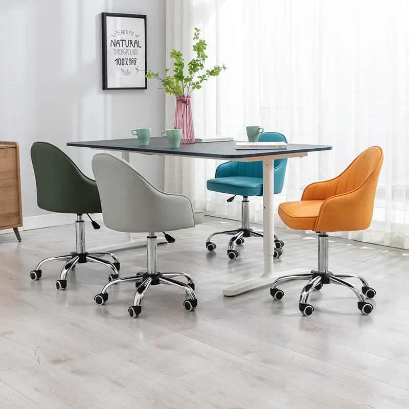Firm Computer chair backrest casual office chair girl cute bedroom student desk swivel chair comfortable