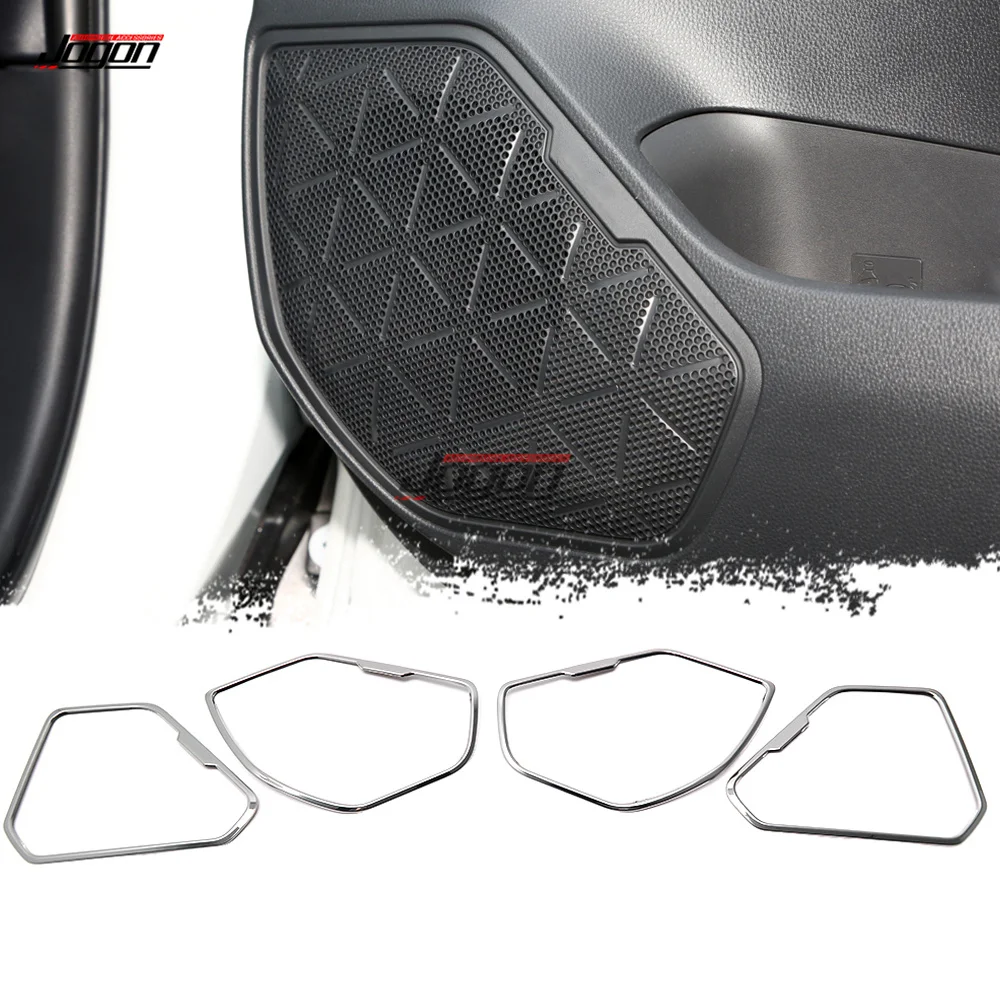 Стерео динамик аудио Звуковая рамка для Toyota RAV4 LE AWD XA50 2019 2020 2021 панель двери автомобиля звуковое кольцо Крышка отделка
