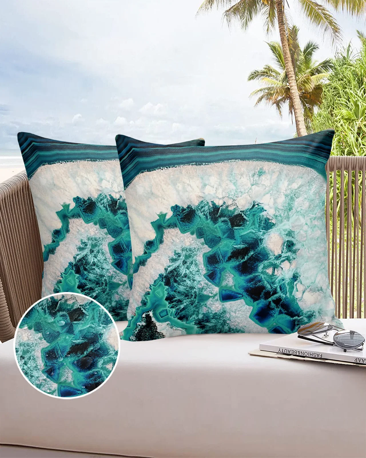 

Kristal Agaat Waterproof Pillow Cover Home Office Decoration Pillow Case Chair Sofa Cushion Cover