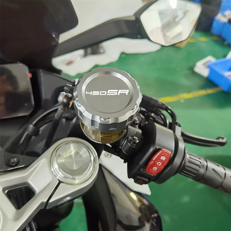 FOR CFMOTO CF MOTO 450SS 450SR 450NK 450 SR SS NK 2022-2024 Motorcycle Aluminium Front Brake Fluid Reservoir Caps Cover Guard