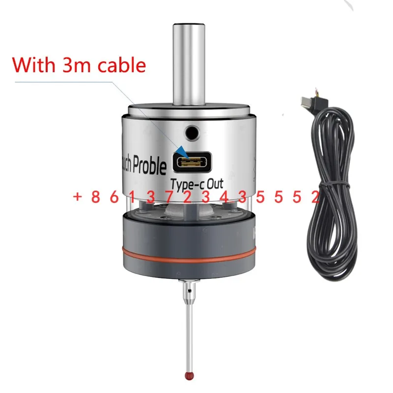 2024 latest WP-500 V6 anti-roll 3D edge finder Touch Probe to find the center desktop probe compatible with mach3 and grbl