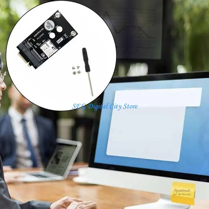 

U75B Key B To mPCIE Key B NGFF to MPCIe 4G Converters Cards with Slot Development
